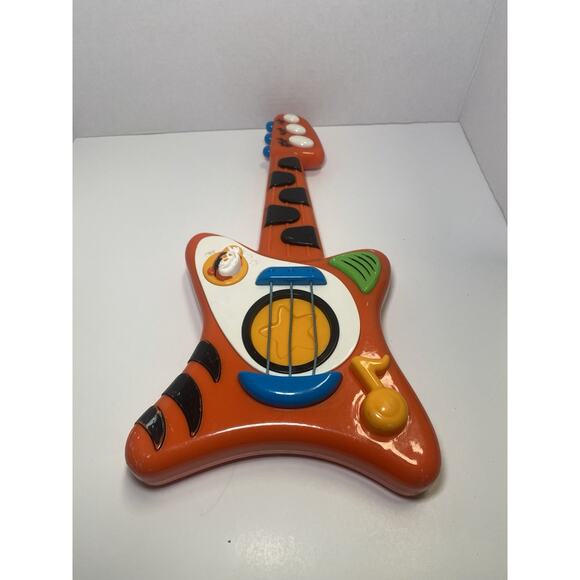 Baby Genius Tempo Children’s Orange Tiger Guitar Musical Toy - Tested And Works - Picture 4 of 10